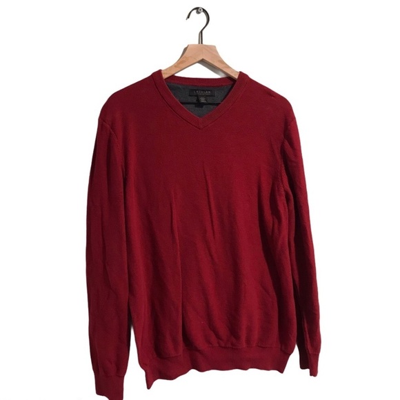 Lachland Other - EUC Lachland British Inspired Red Cotton Sweater